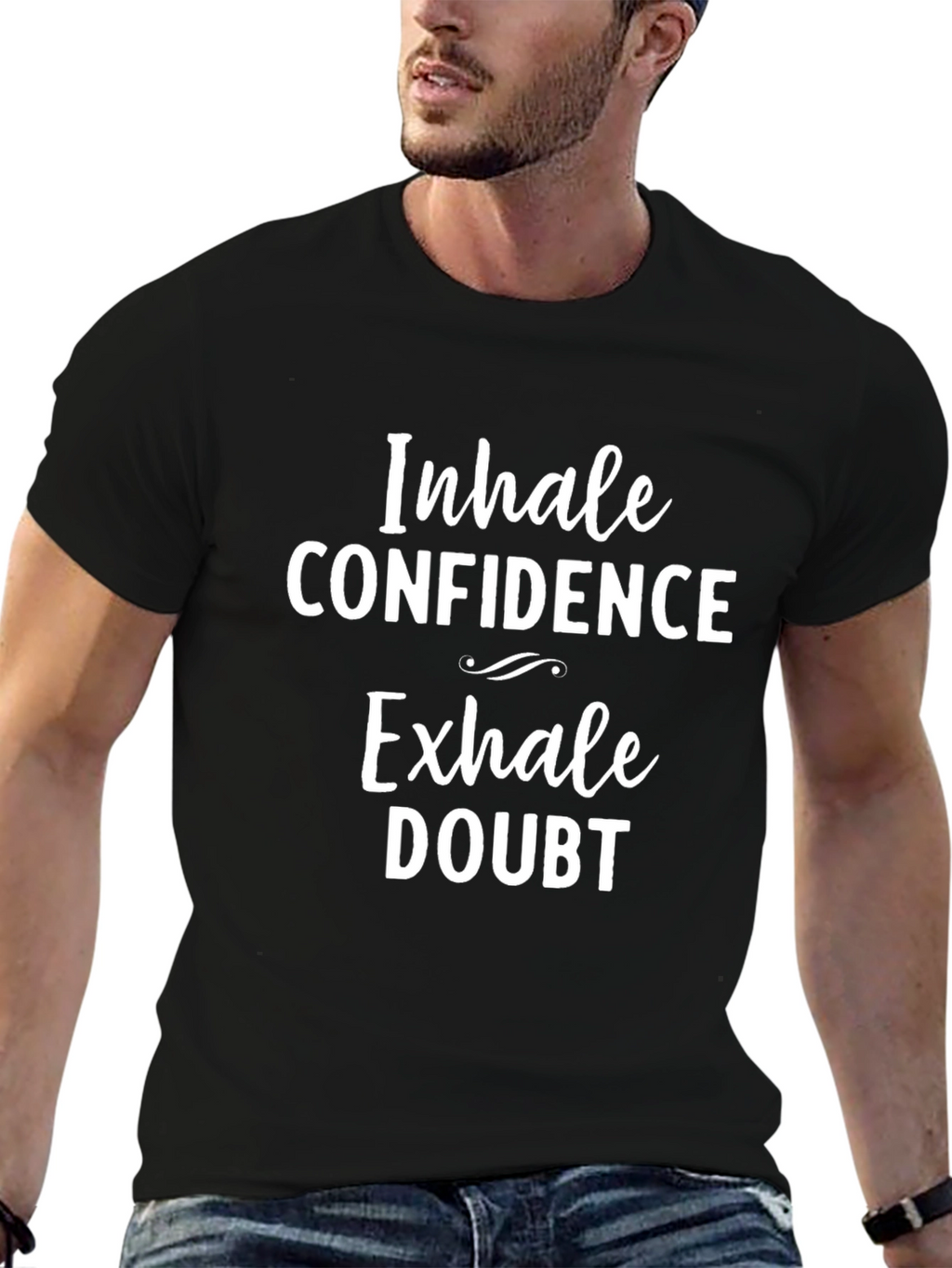 Inhale Confidence Exhale Doubt Graphic Tee