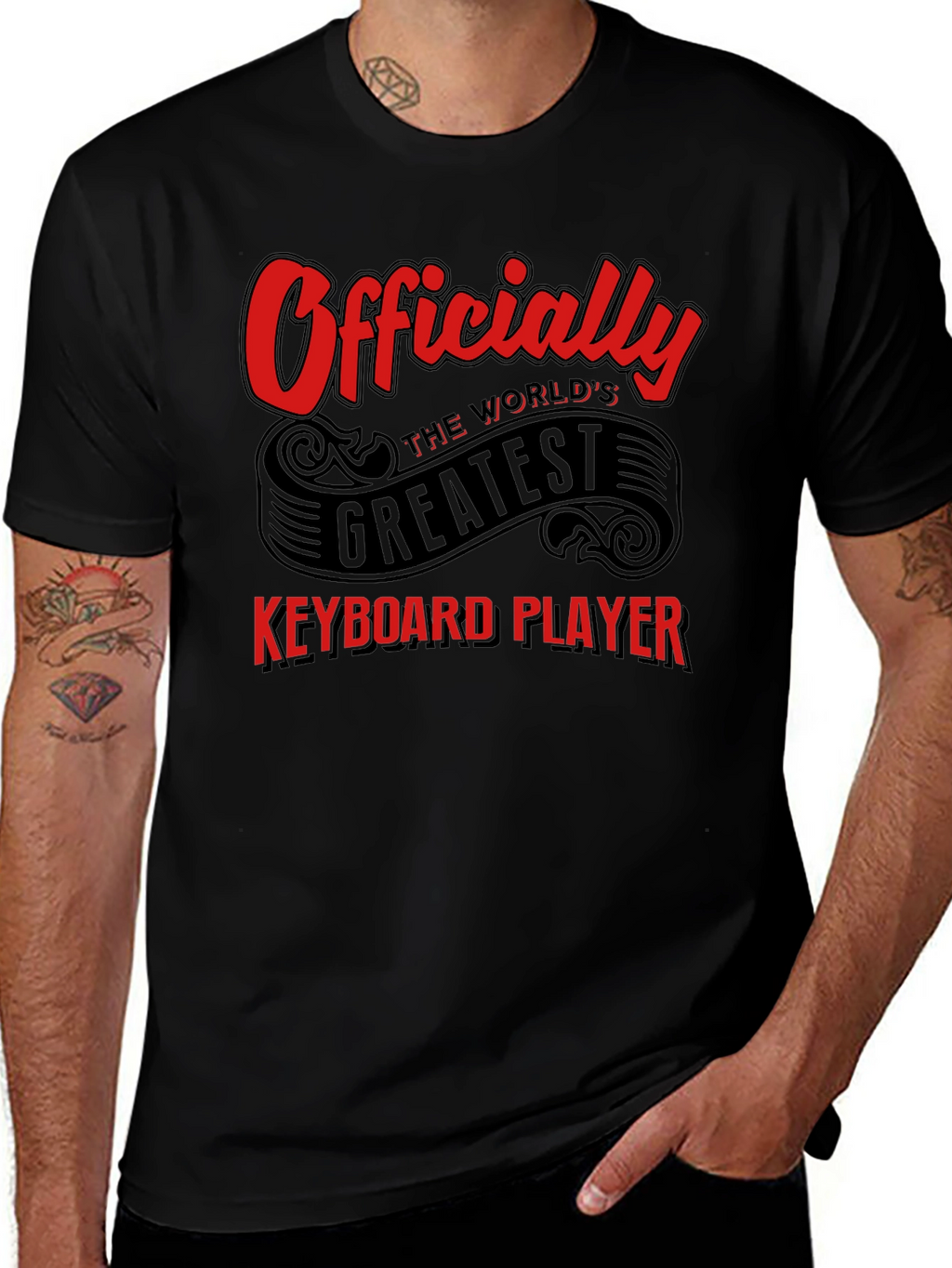 Worlds Greatest Keyboard Player Graphic T-Shirt