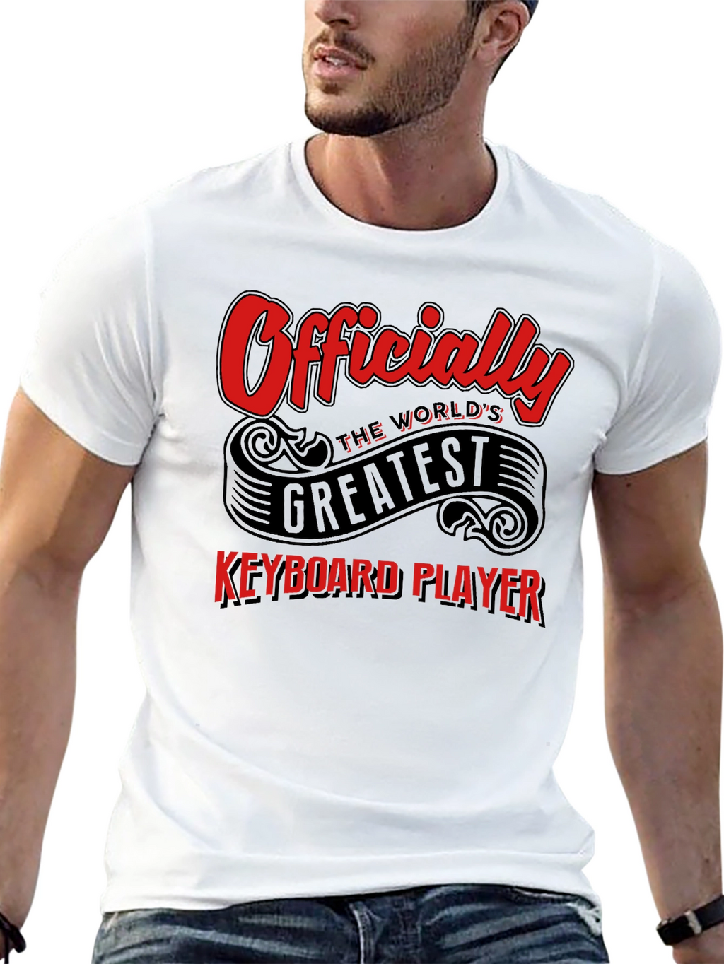 Worlds Greatest Keyboard Player Graphic T-Shirt