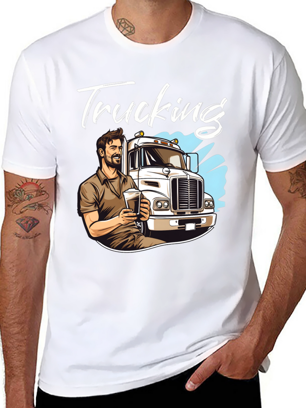 Trucking T-Shirt - Cool Trucker Design