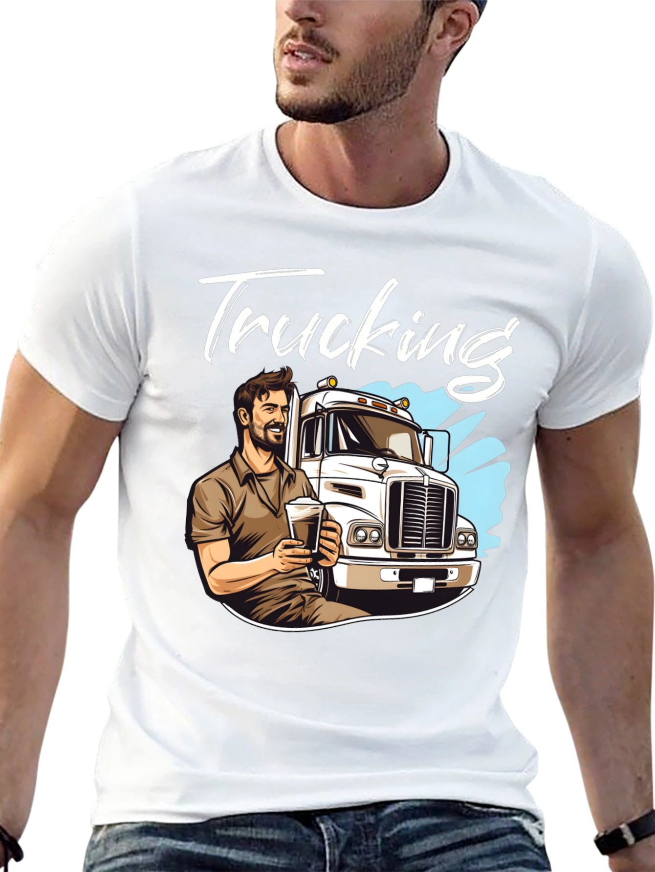 Trucking T-Shirt - Cool Trucker Design