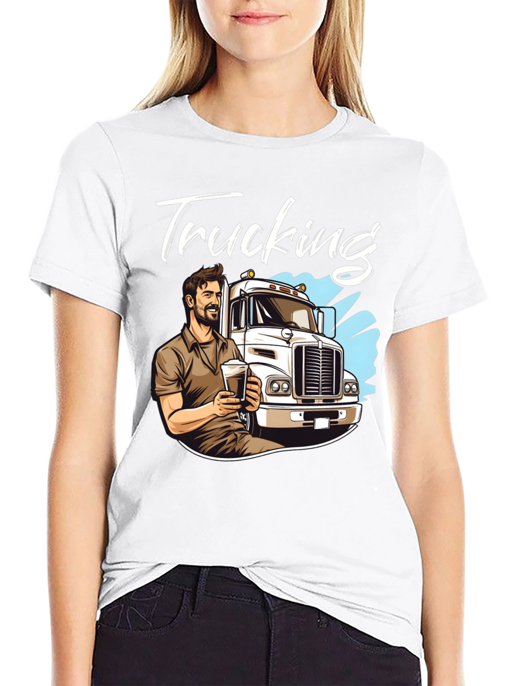 Trucking T-Shirt - Cool Trucker Design