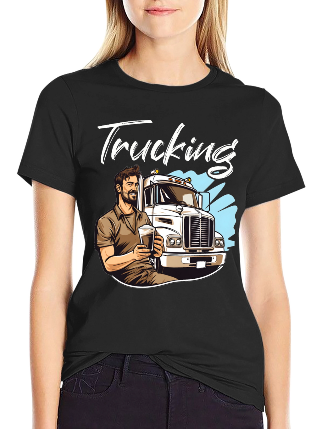 Trucking T-Shirt - Cool Trucker Design