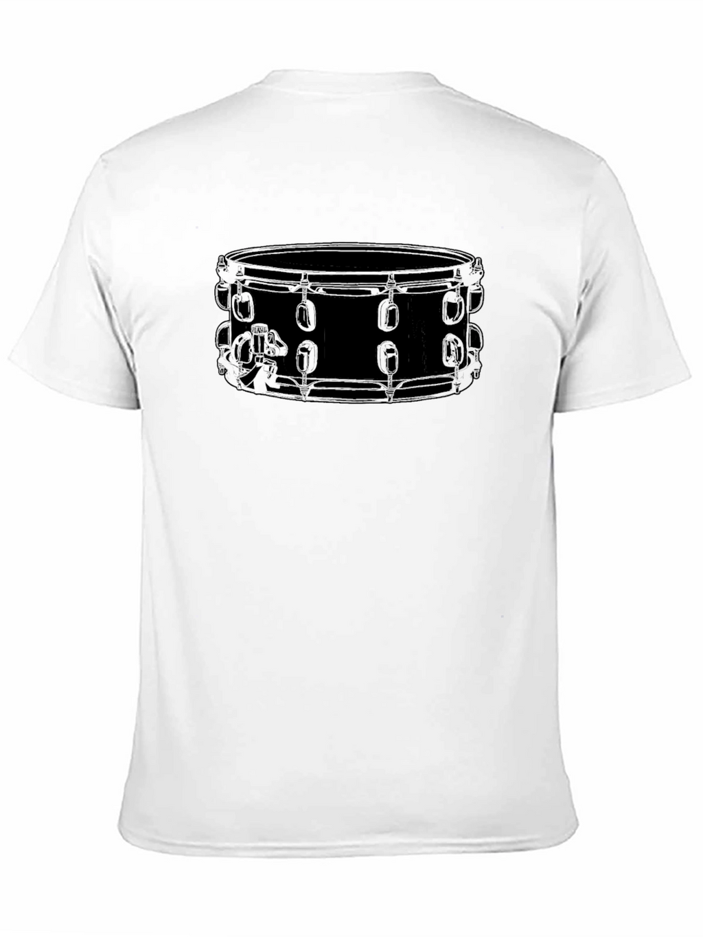 Drum Outline Graphic Tee - Black T-Shirt