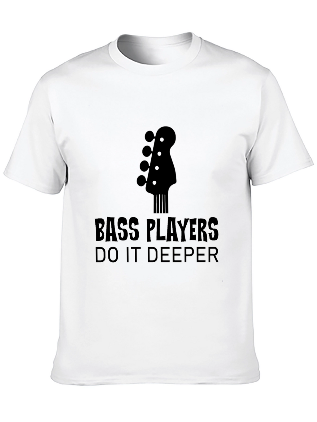 Bass Players Do It Deeper Black T-Shirt