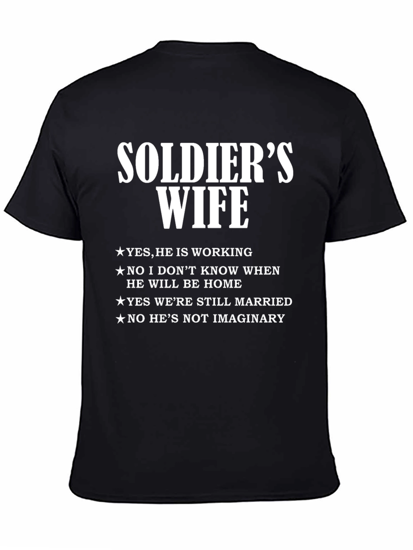 Soldiers Wife Graphic Tee - Patriotic Statement Shirt