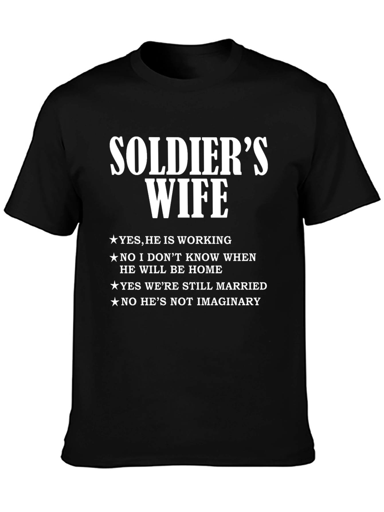 Soldiers Wife Graphic Tee - Patriotic Statement Shirt