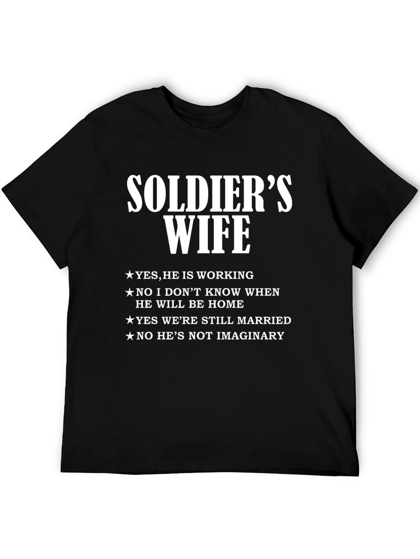 Soldiers Wife Graphic Tee - Patriotic Statement Shirt