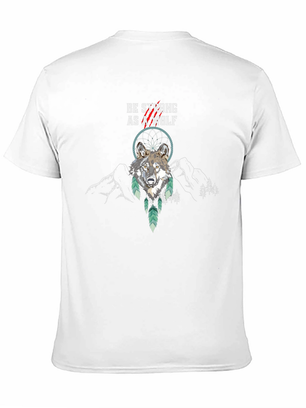 Be Strong Wolf Graphic Tee