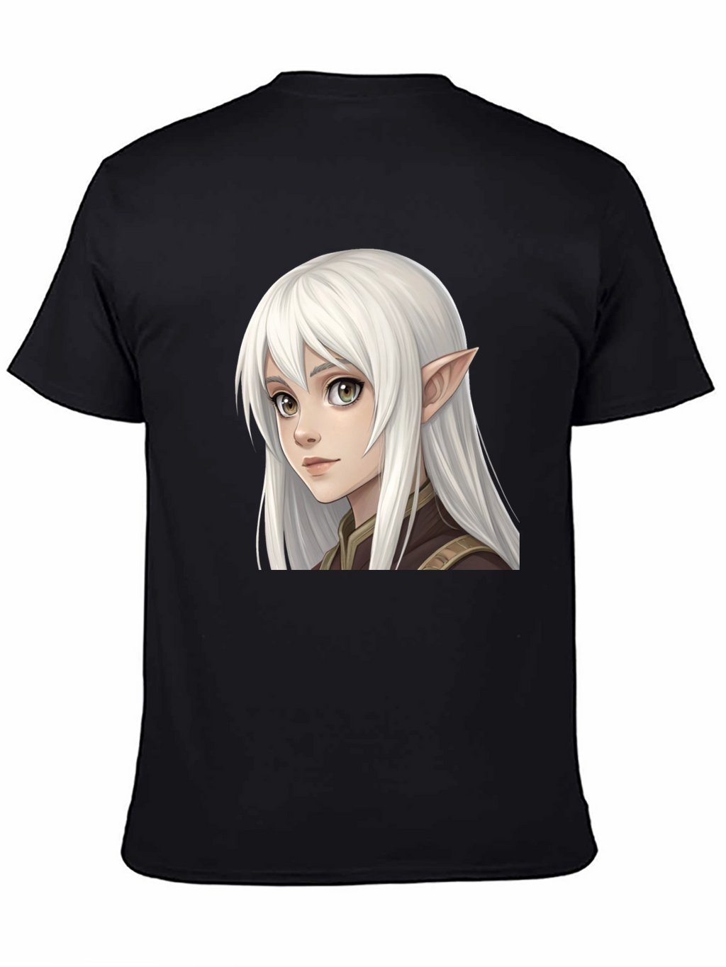Elf Character Graphic Tee - Unisex Black T-Shirt