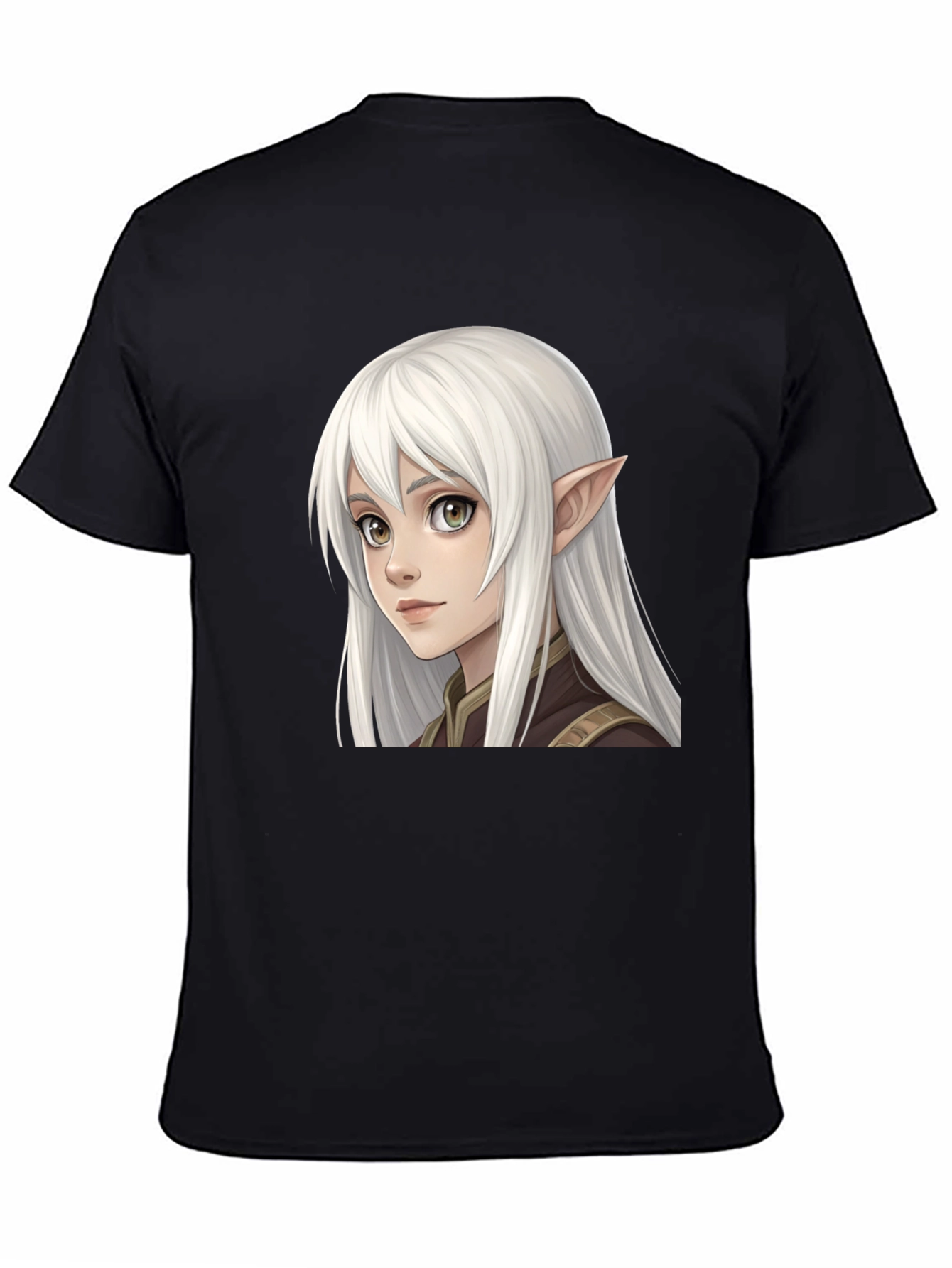 Elf Character Graphic Tee - Unisex Black T-Shirt