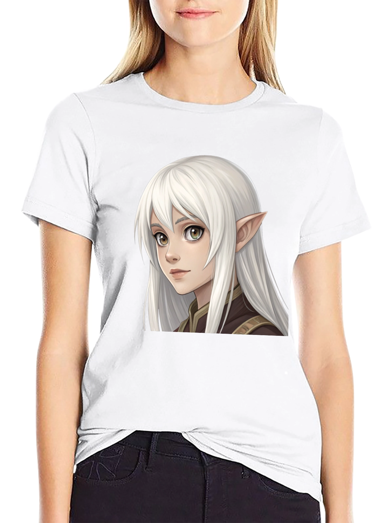 Elf Character Graphic Tee - Unisex Black T-Shirt