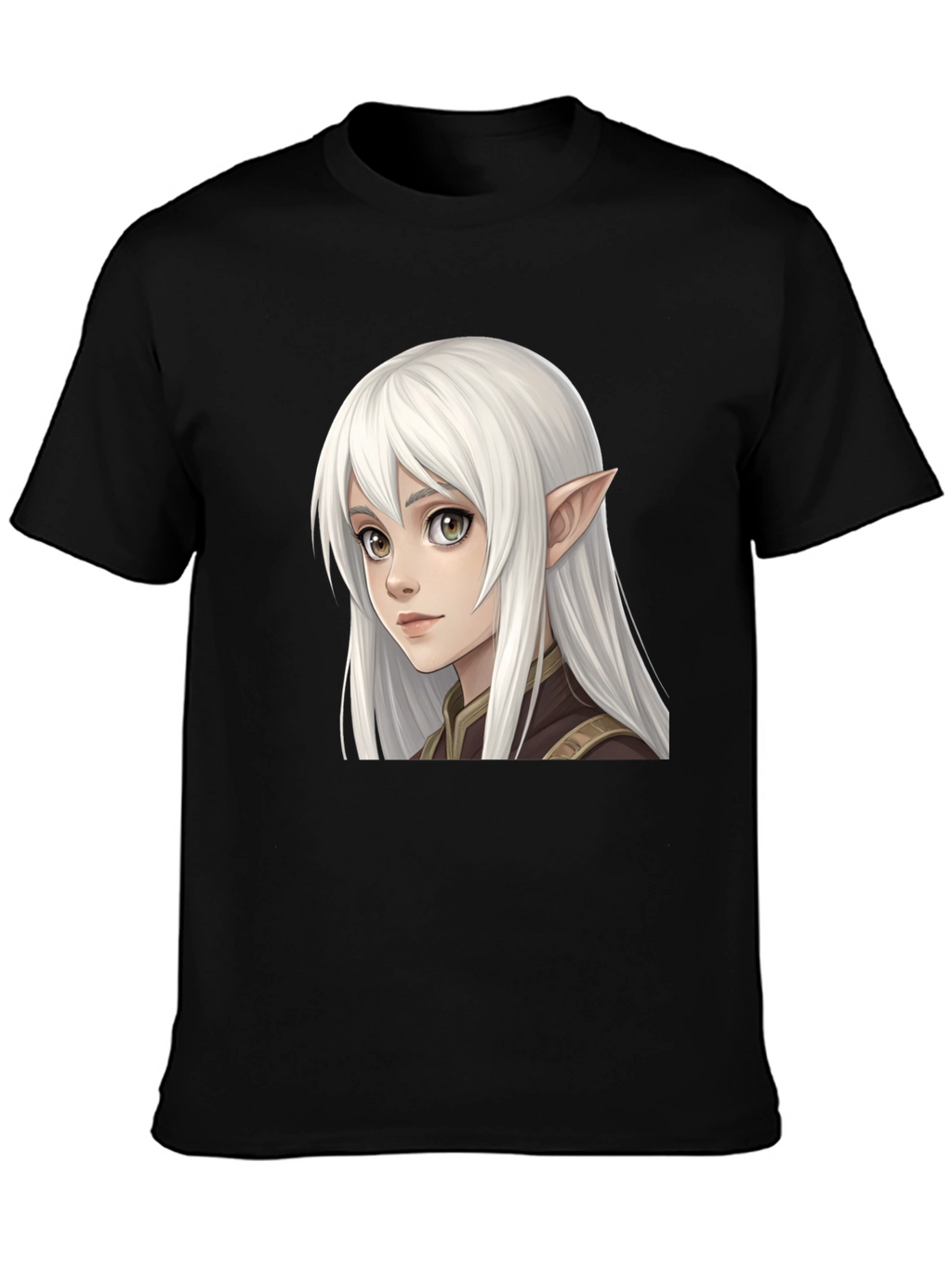 Elf Character Graphic Tee - Unisex Black T-Shirt