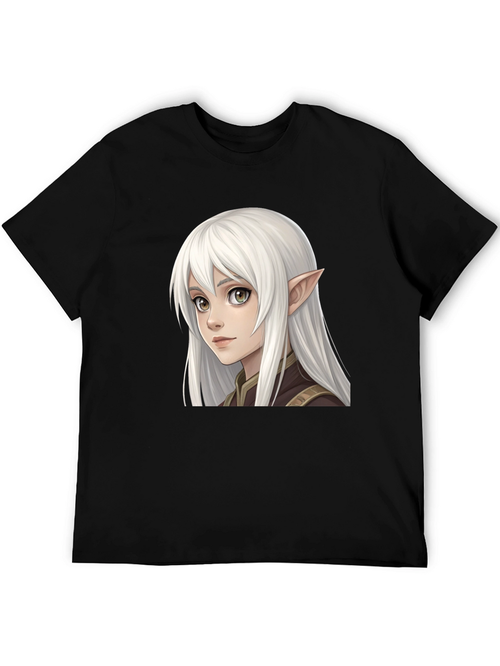 Elf Character Graphic Tee - Unisex Black T-Shirt
