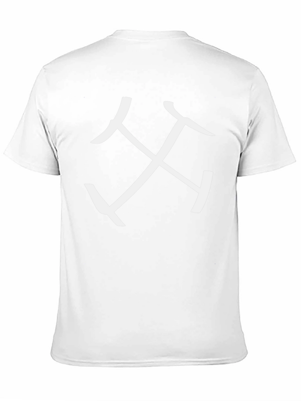 Stylish Black T-Shirt with Abstract White Graphic