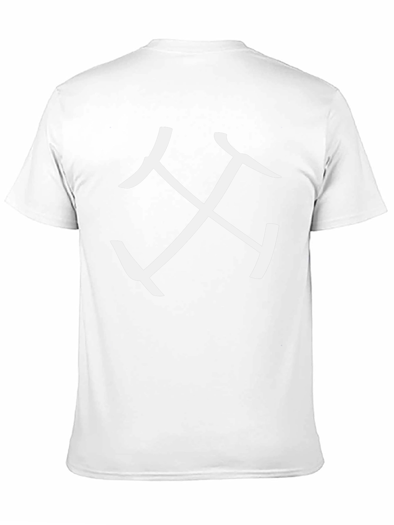 Stylish Black T-Shirt with Abstract White Graphic