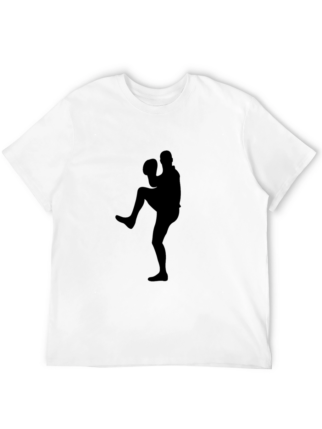 Baseball Pitcher Silhouette Black Graphic Tee