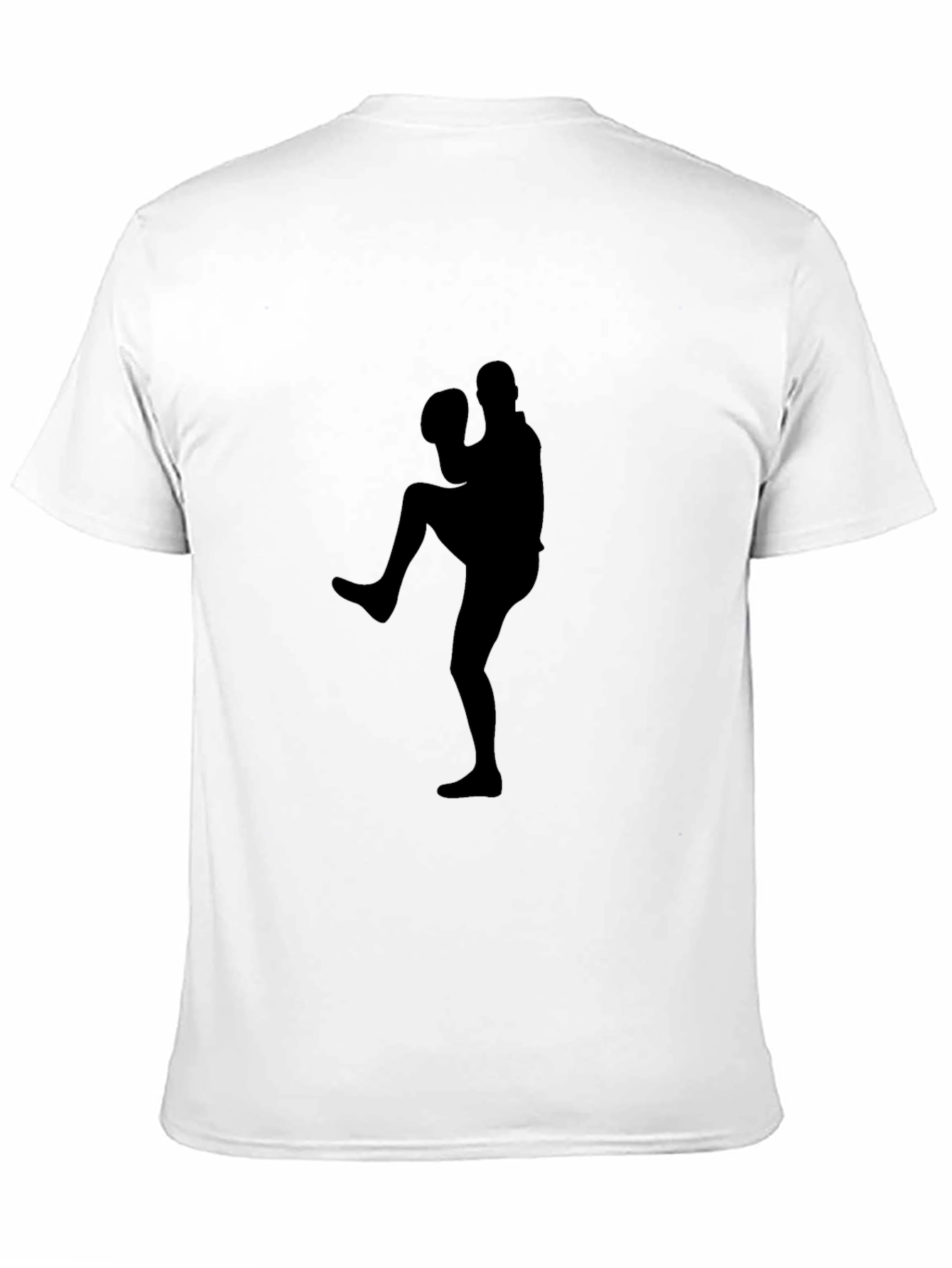 Baseball Pitcher Silhouette Black Graphic Tee