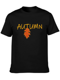 Autumn Leaf Graphic Tee - Stylish Fall Season Apparel