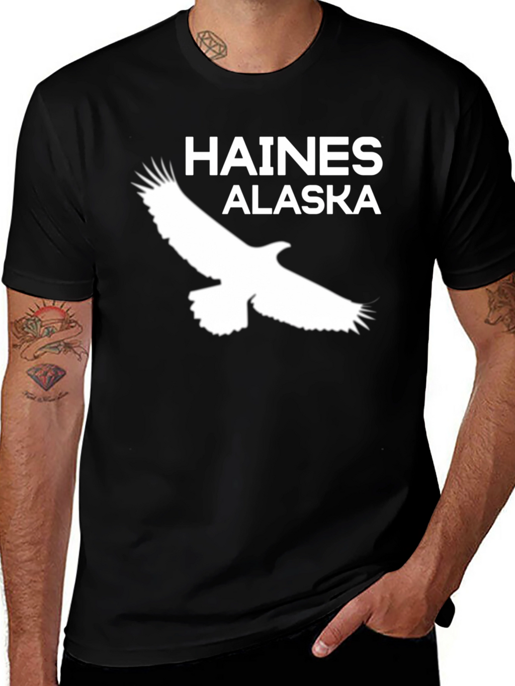 Haines Alaska Eagle Graphic T-Shirt