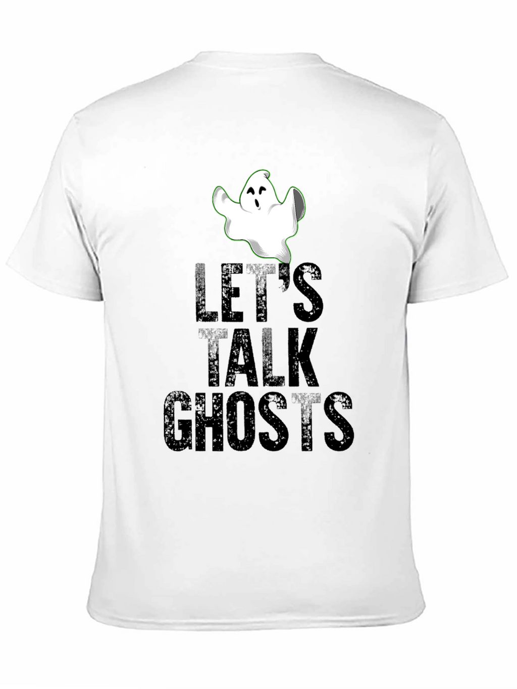 Lets Talk Ghosts Black Graphic T-Shirt