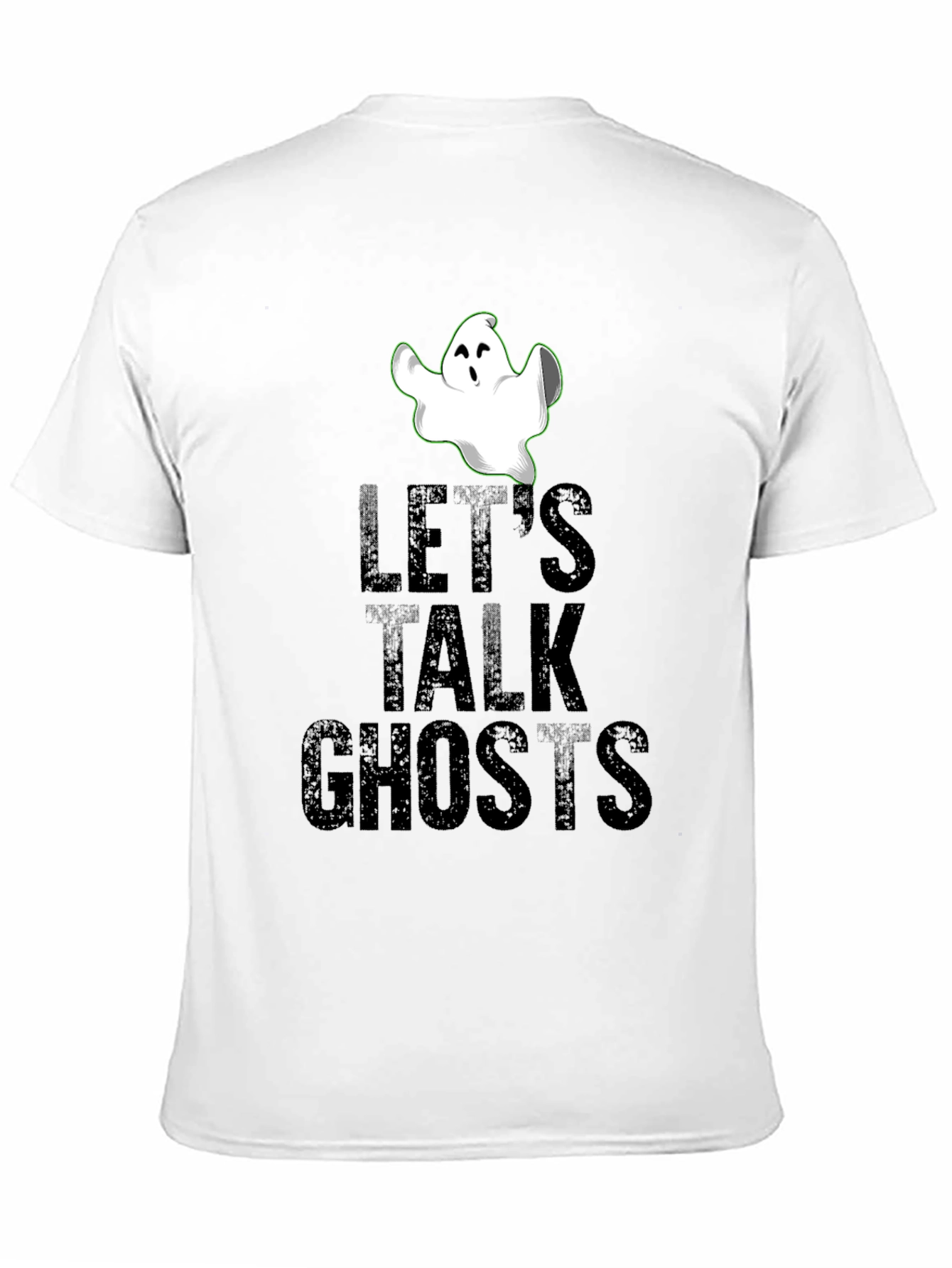 Lets Talk Ghosts Black Graphic T-Shirt