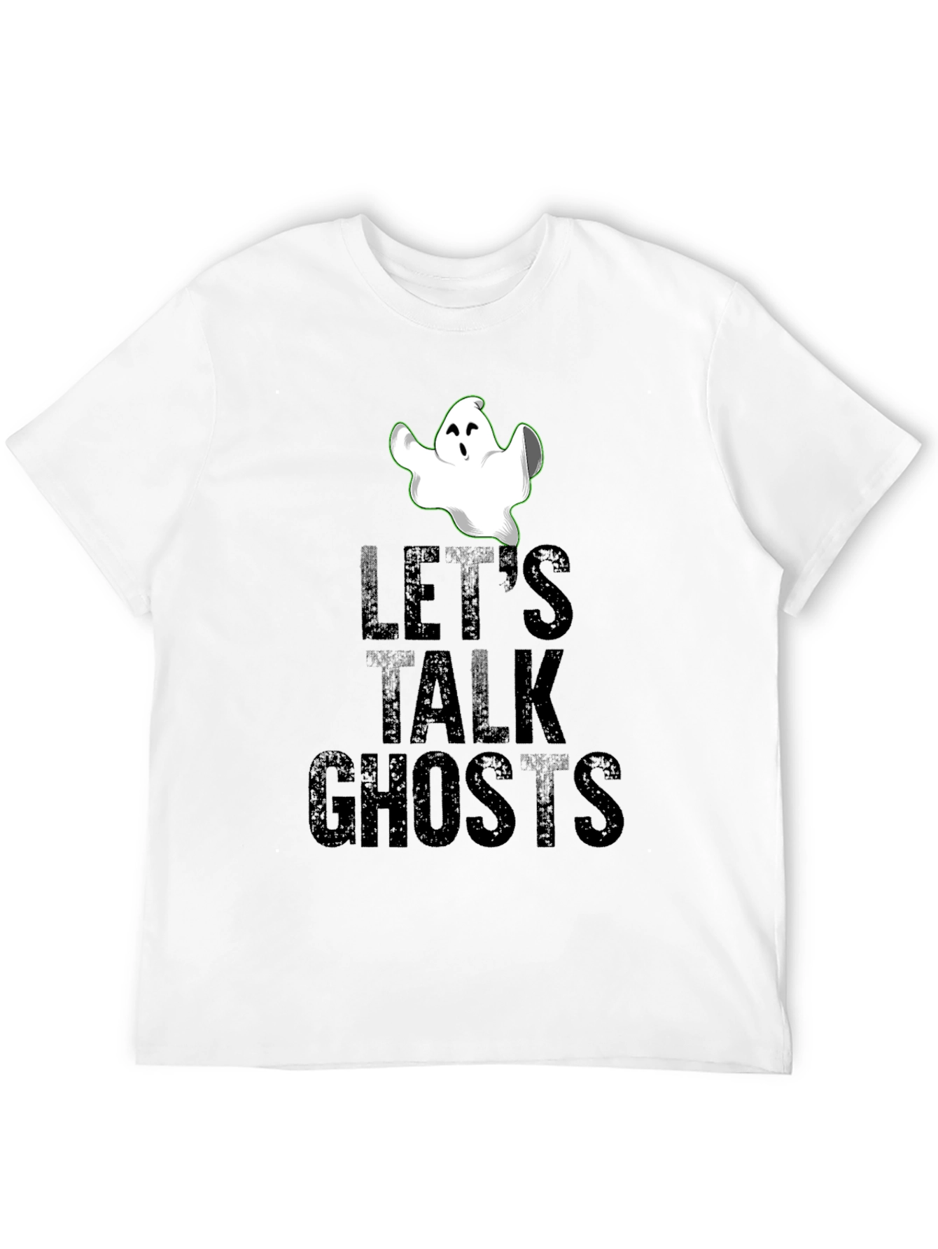 Lets Talk Ghosts Black Graphic T-Shirt