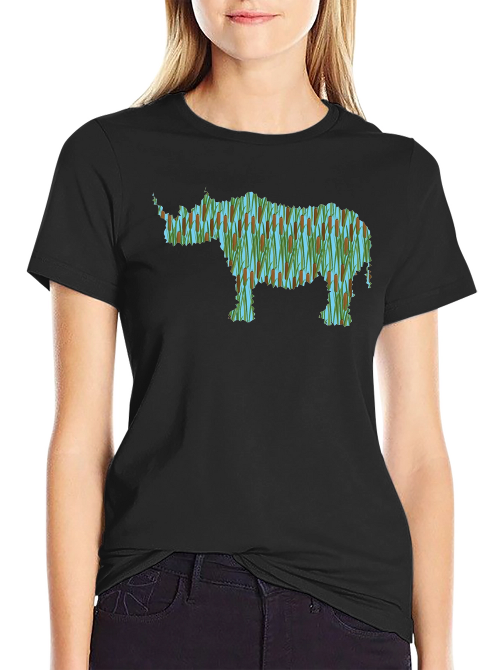 Rhinoceros Reed T-Shirt - Nature Inspired Design