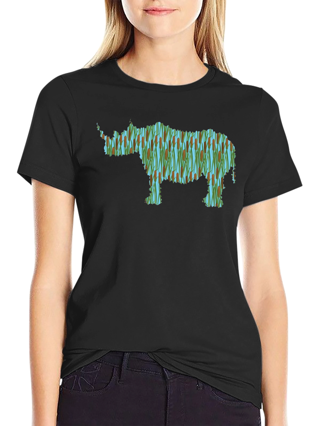 Rhinoceros Reed T-Shirt - Nature Inspired Design
