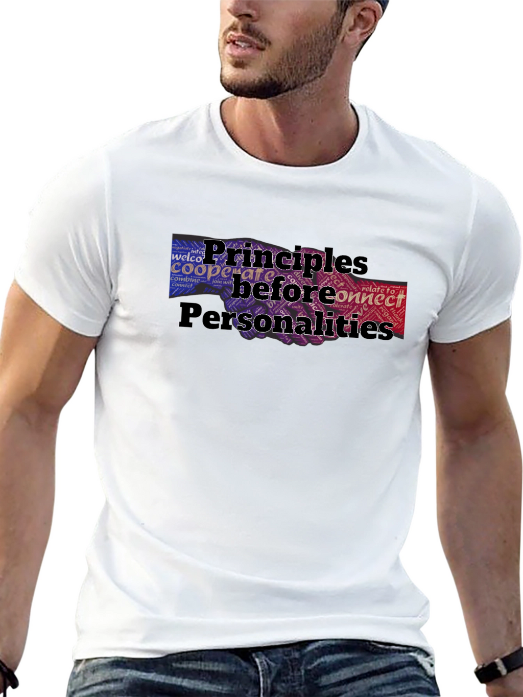 Principles Before Personalities Graphic T-Shirt