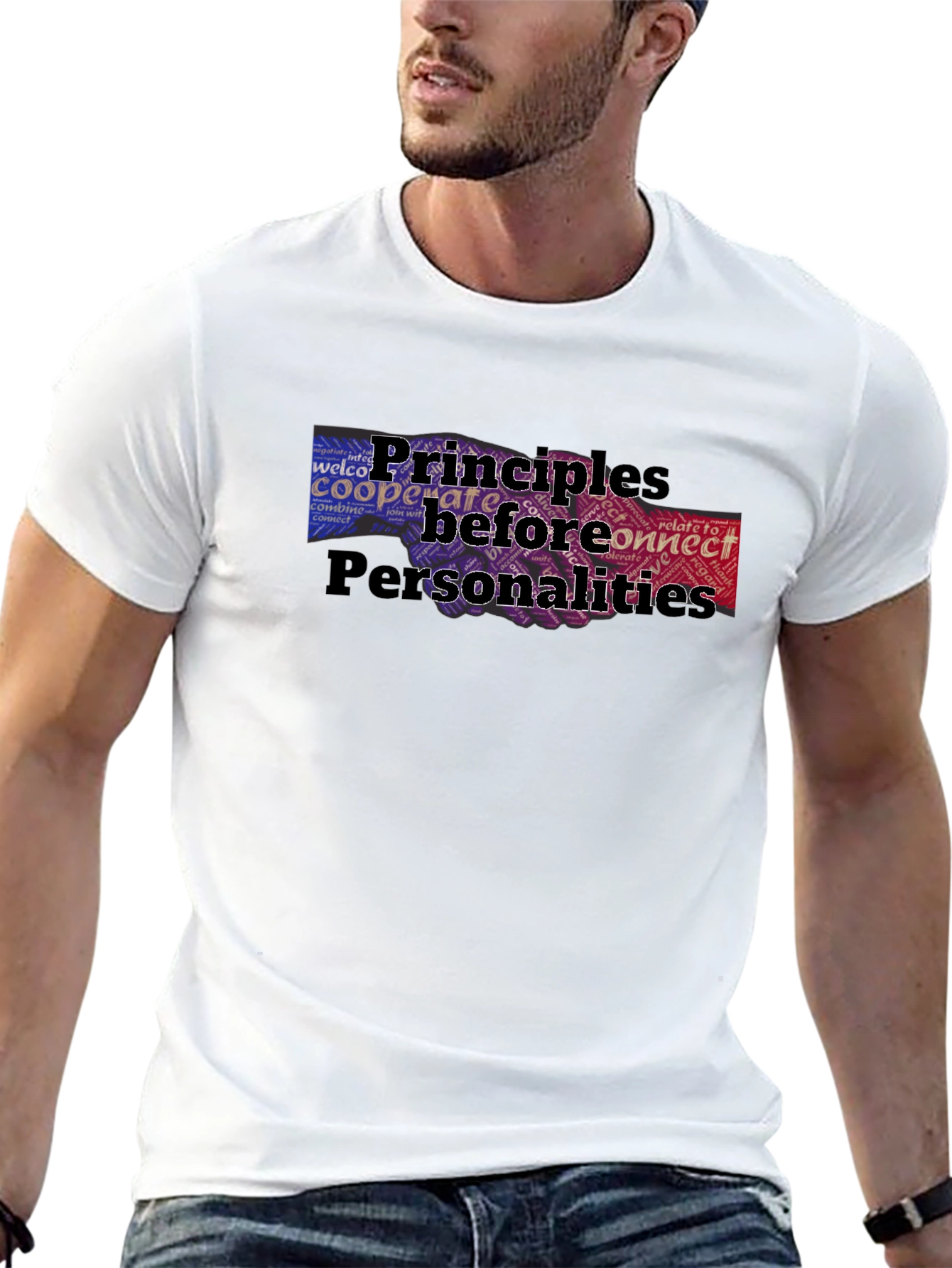 Principles Before Personalities Graphic T-Shirt