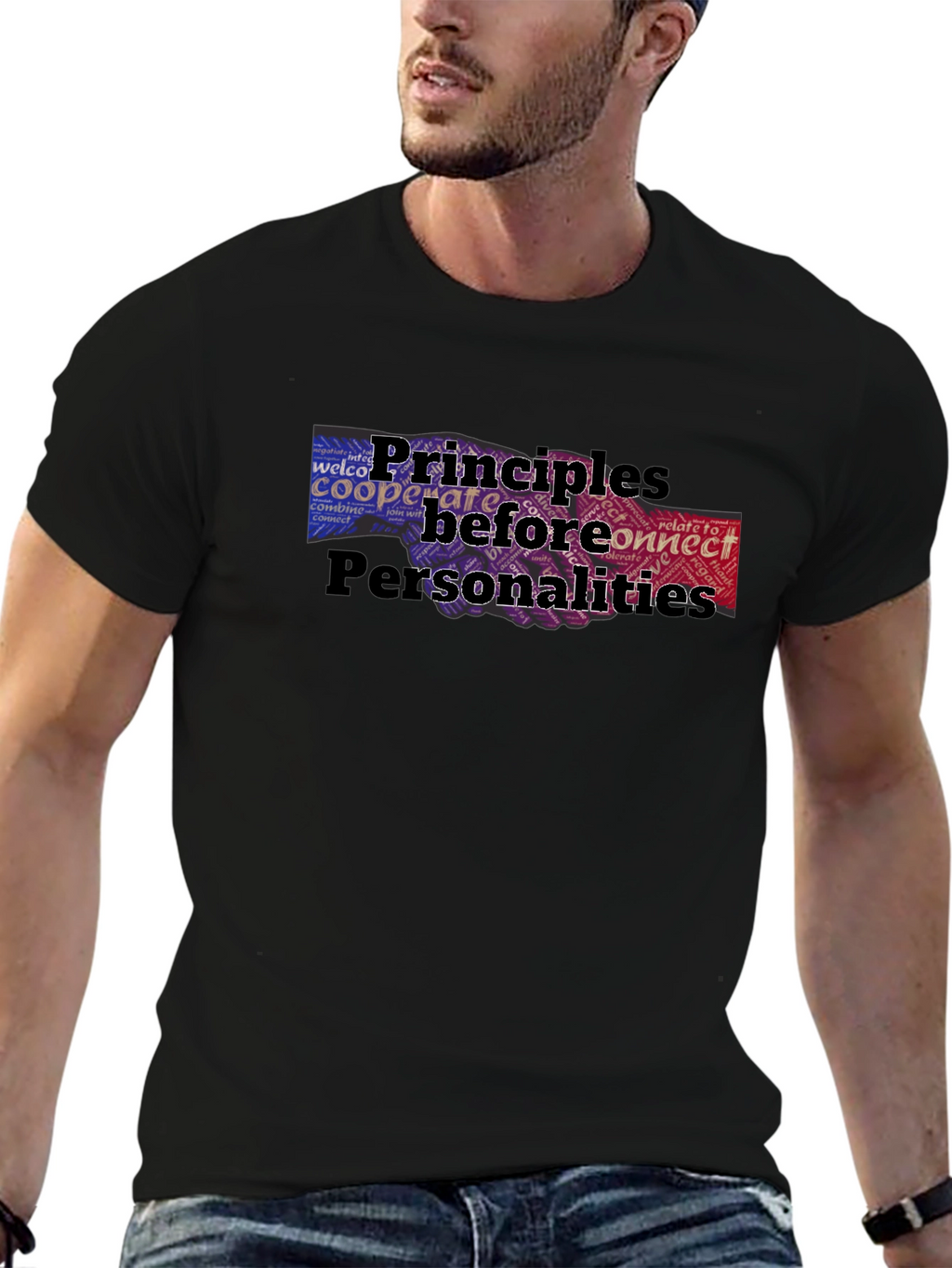 Principles Before Personalities Graphic T-Shirt