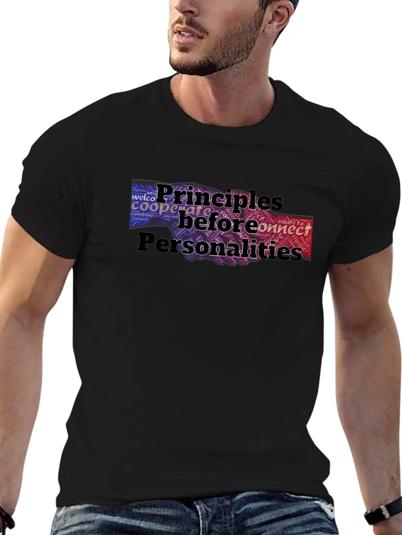 Principles Before Personalities Graphic T-Shirt