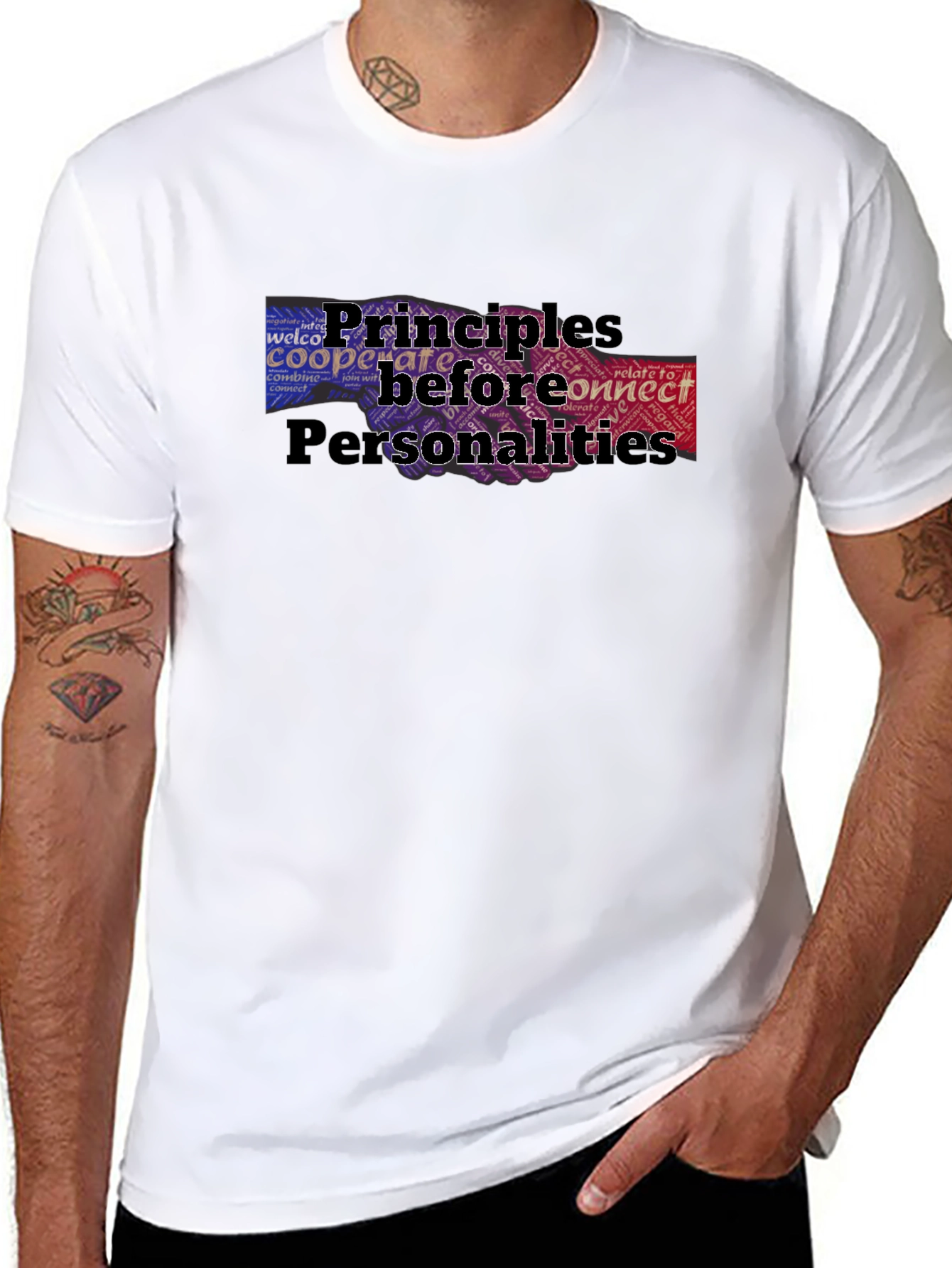 Principles Before Personalities Graphic T-Shirt