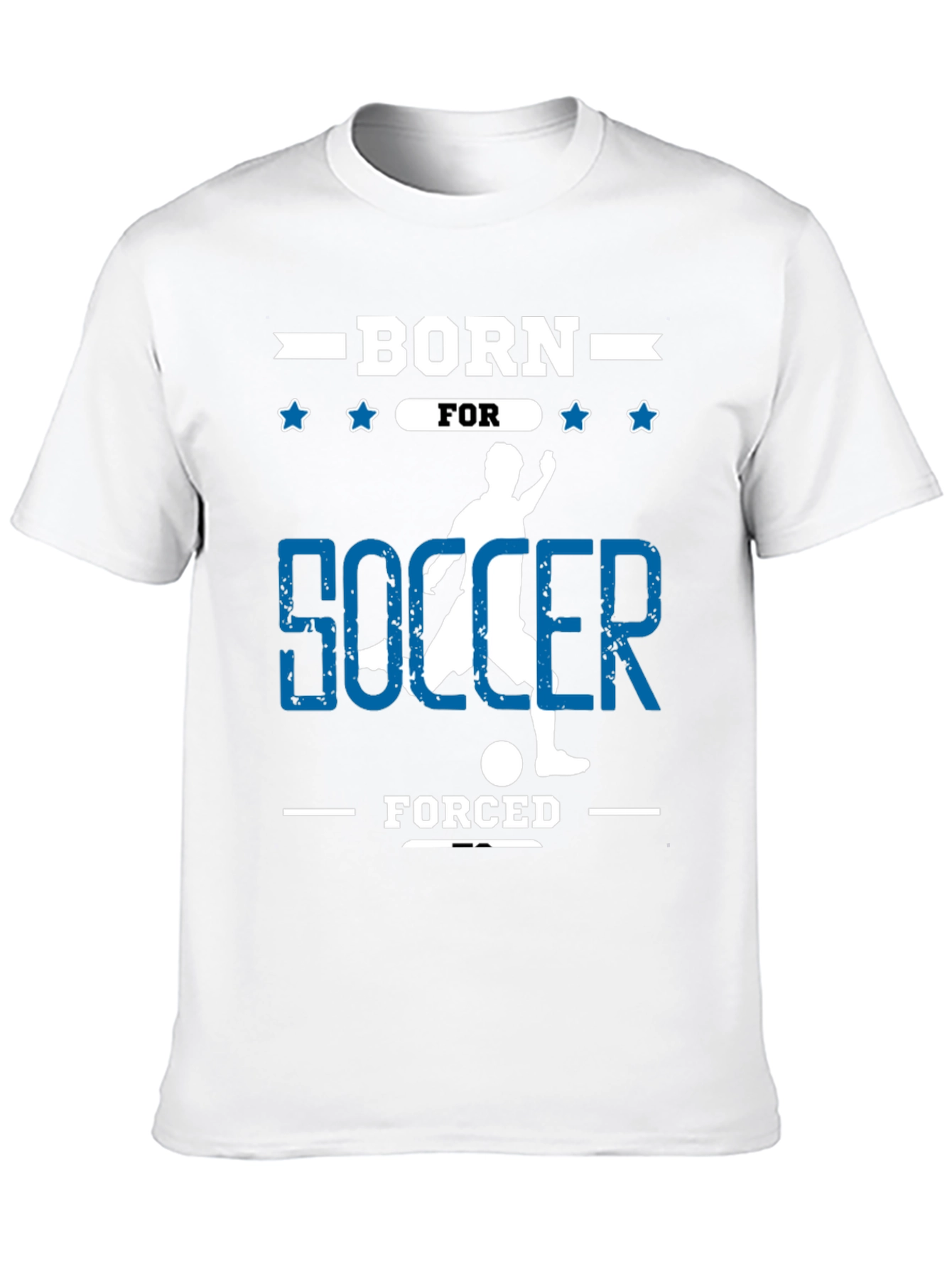 Born for Soccer Graphic Tee - Black Cotton T-Shirt