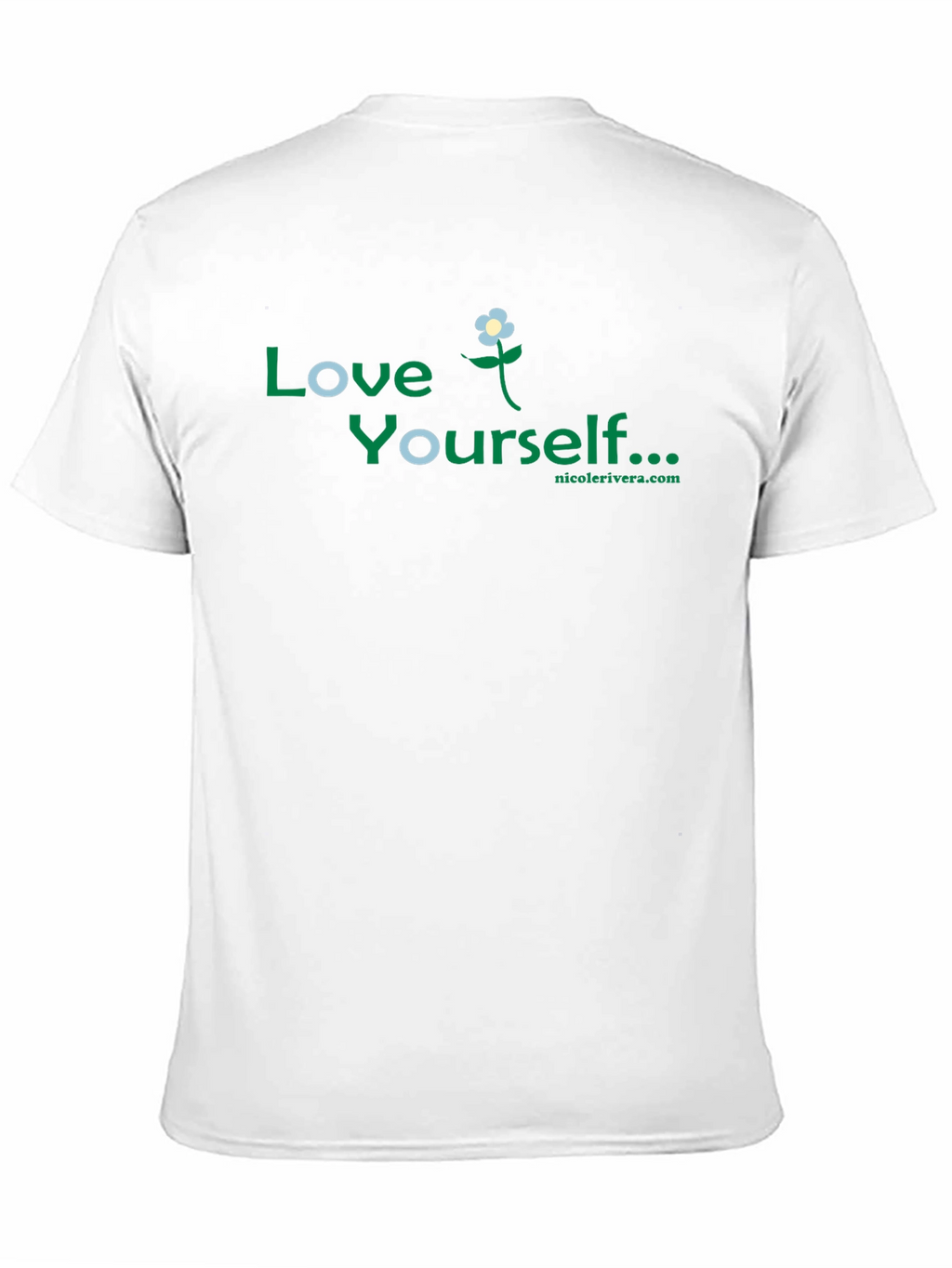 Love Yourself Floral Black T-Shirt