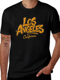 Los Angeles California Black Graphic Tee