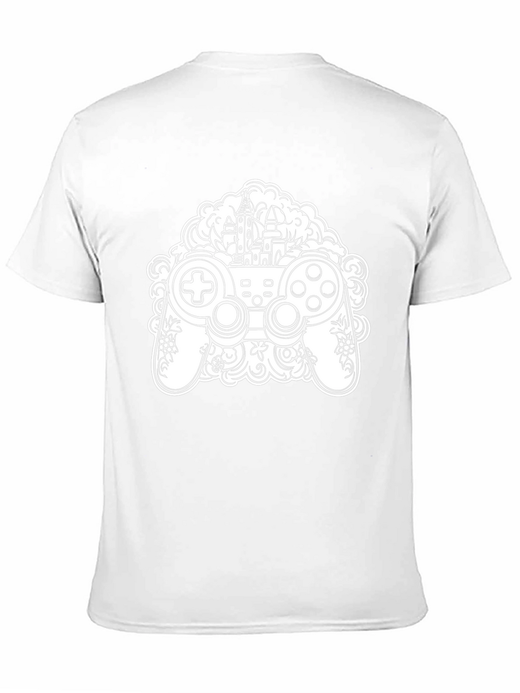 Gaming Controller Castle T-Shirt - Black