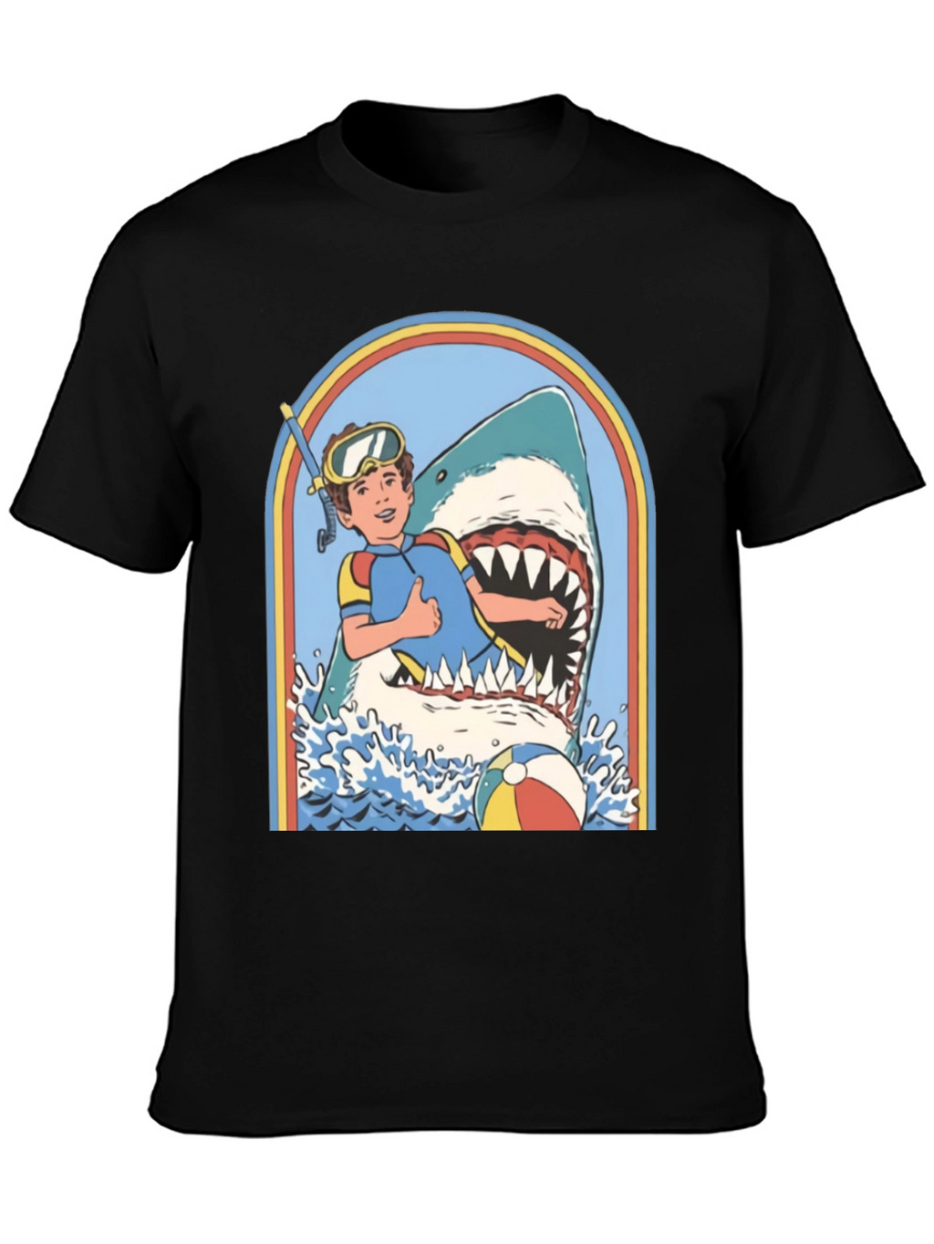 Retro Shark Attack Graphic Tee