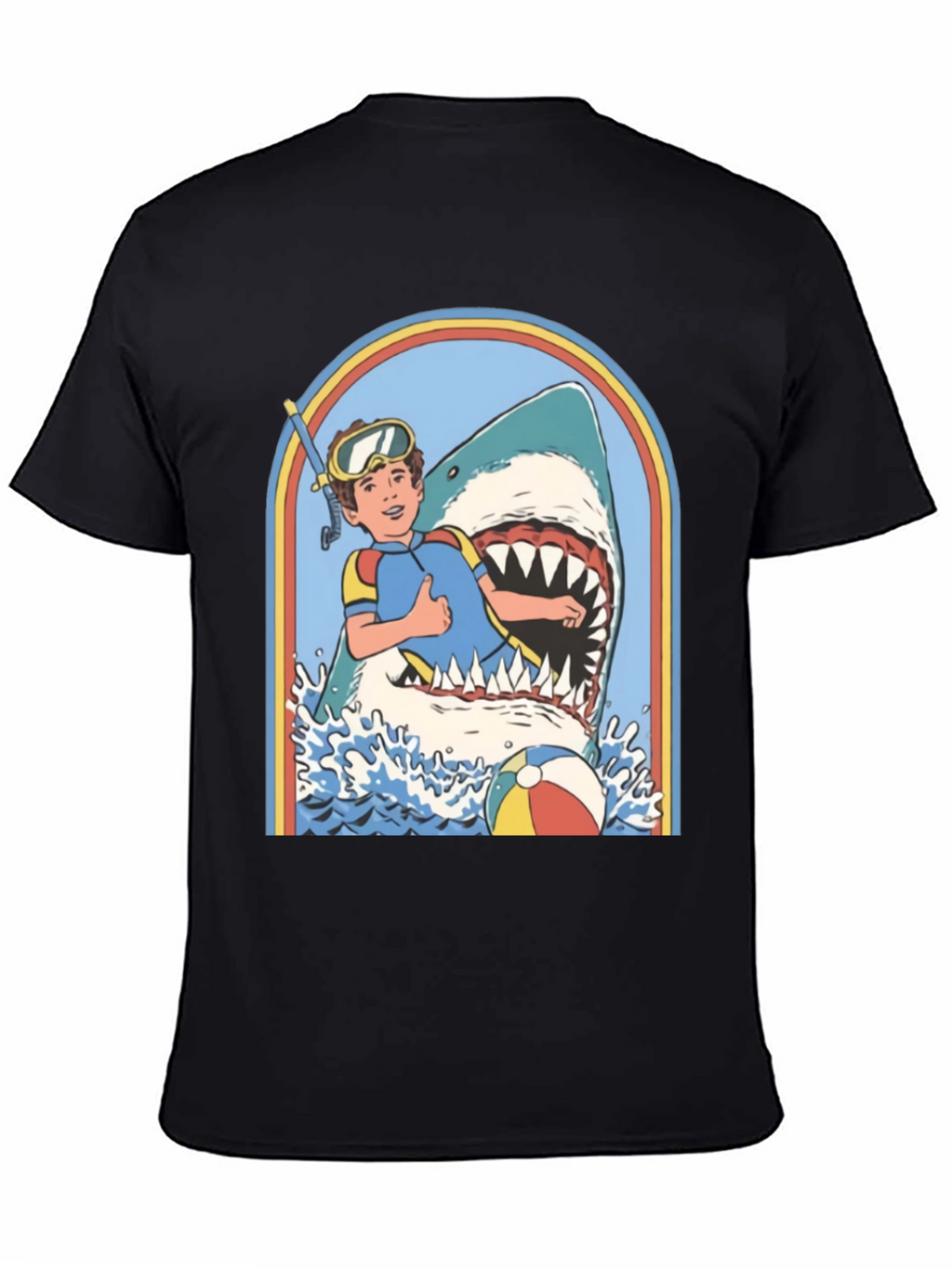 Retro Shark Attack Graphic Tee