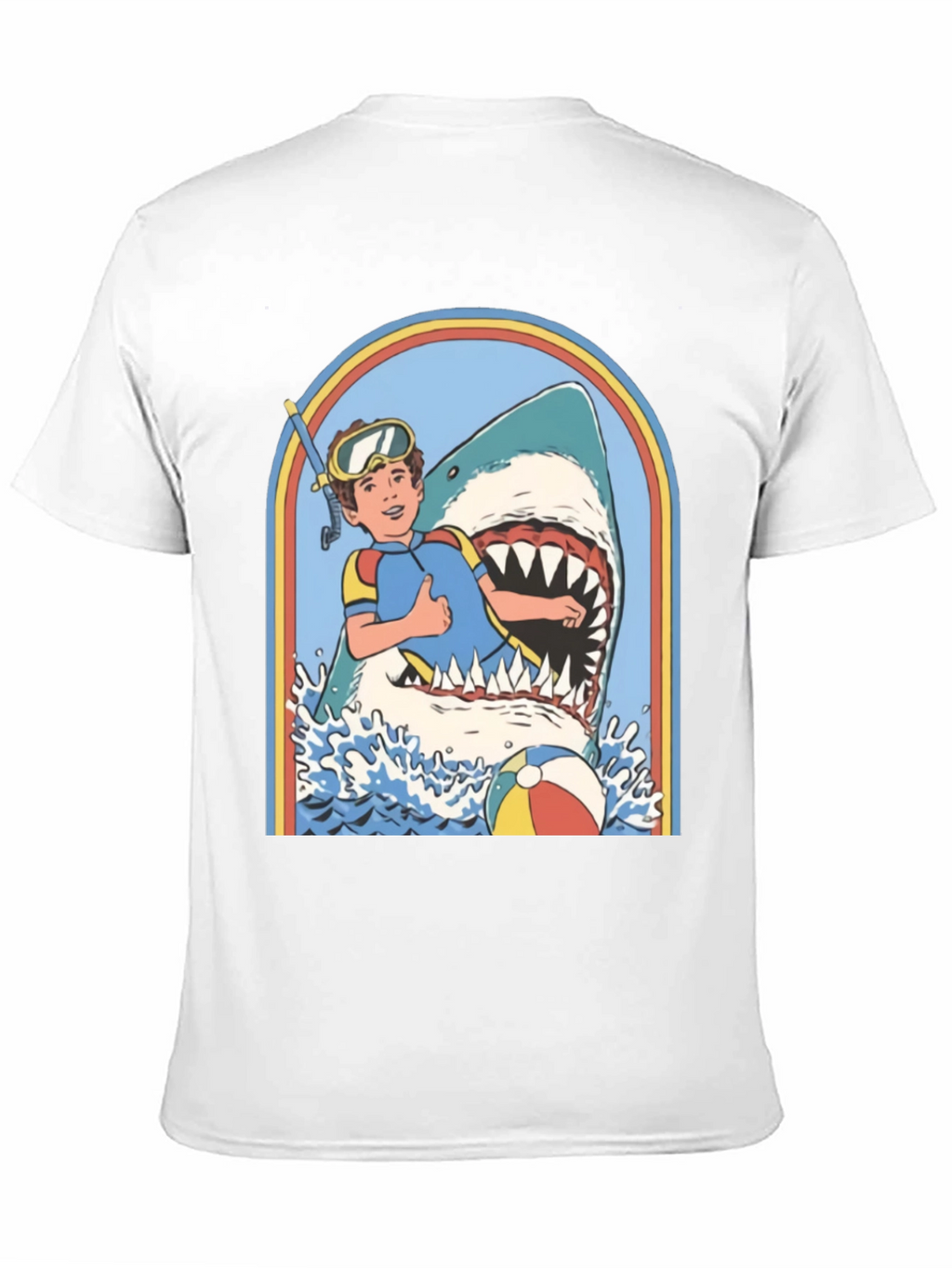 Retro Shark Attack Graphic Tee