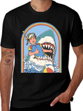Retro Shark Attack Graphic Tee