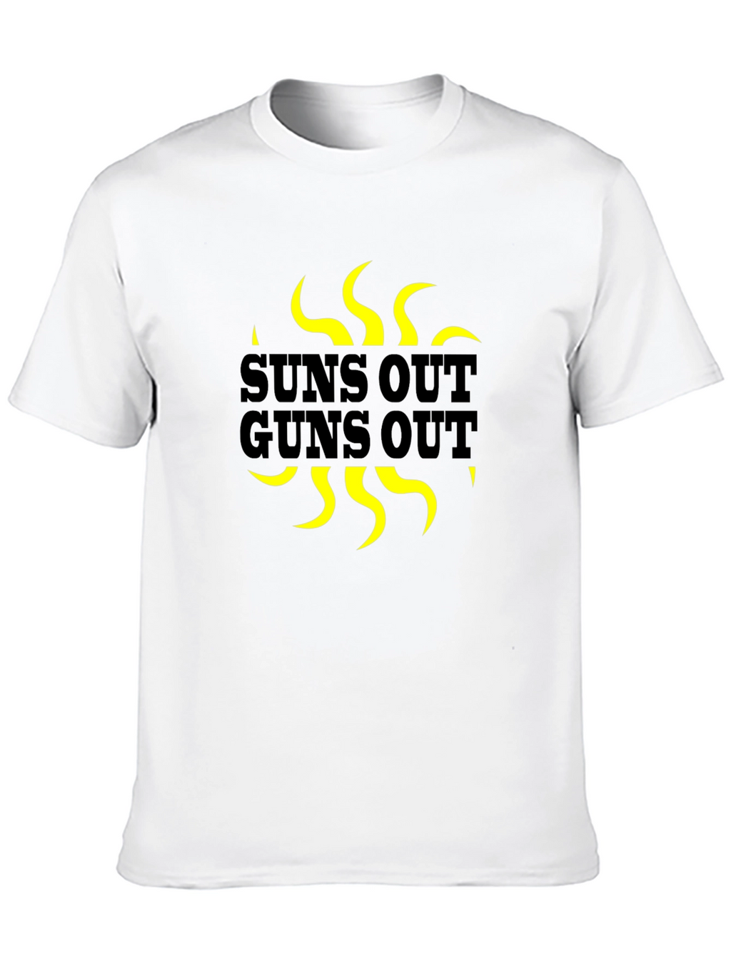 Suns Out Guns Out Graphic T-Shirt - Black
