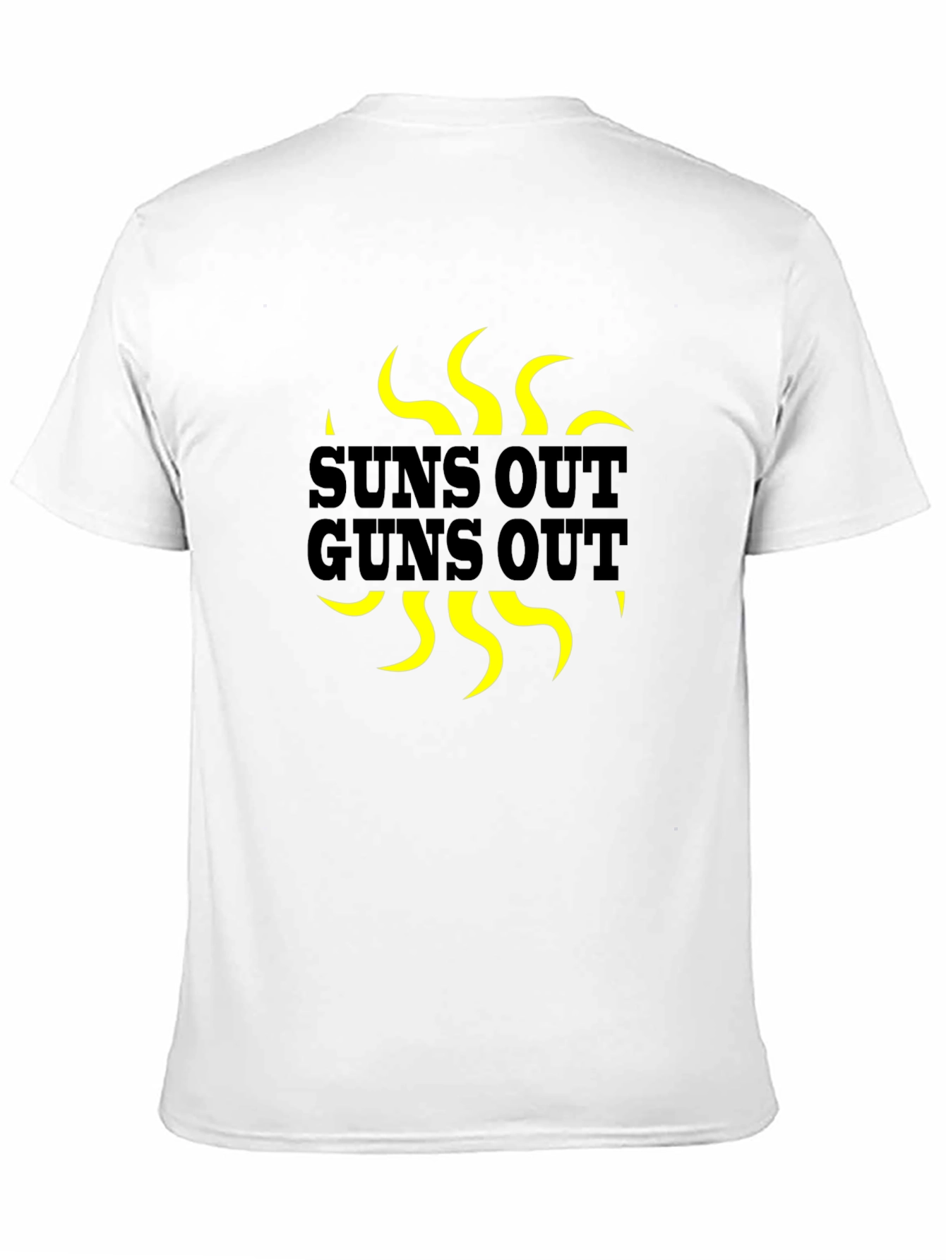 Suns Out Guns Out Graphic T-Shirt - Black