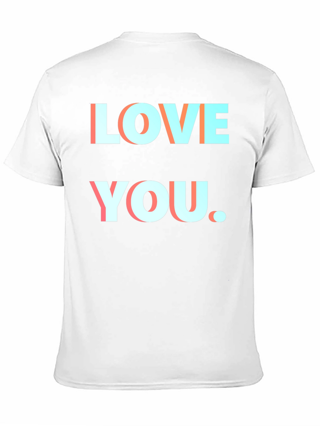 Love You Black T-Shirt Graphic Print