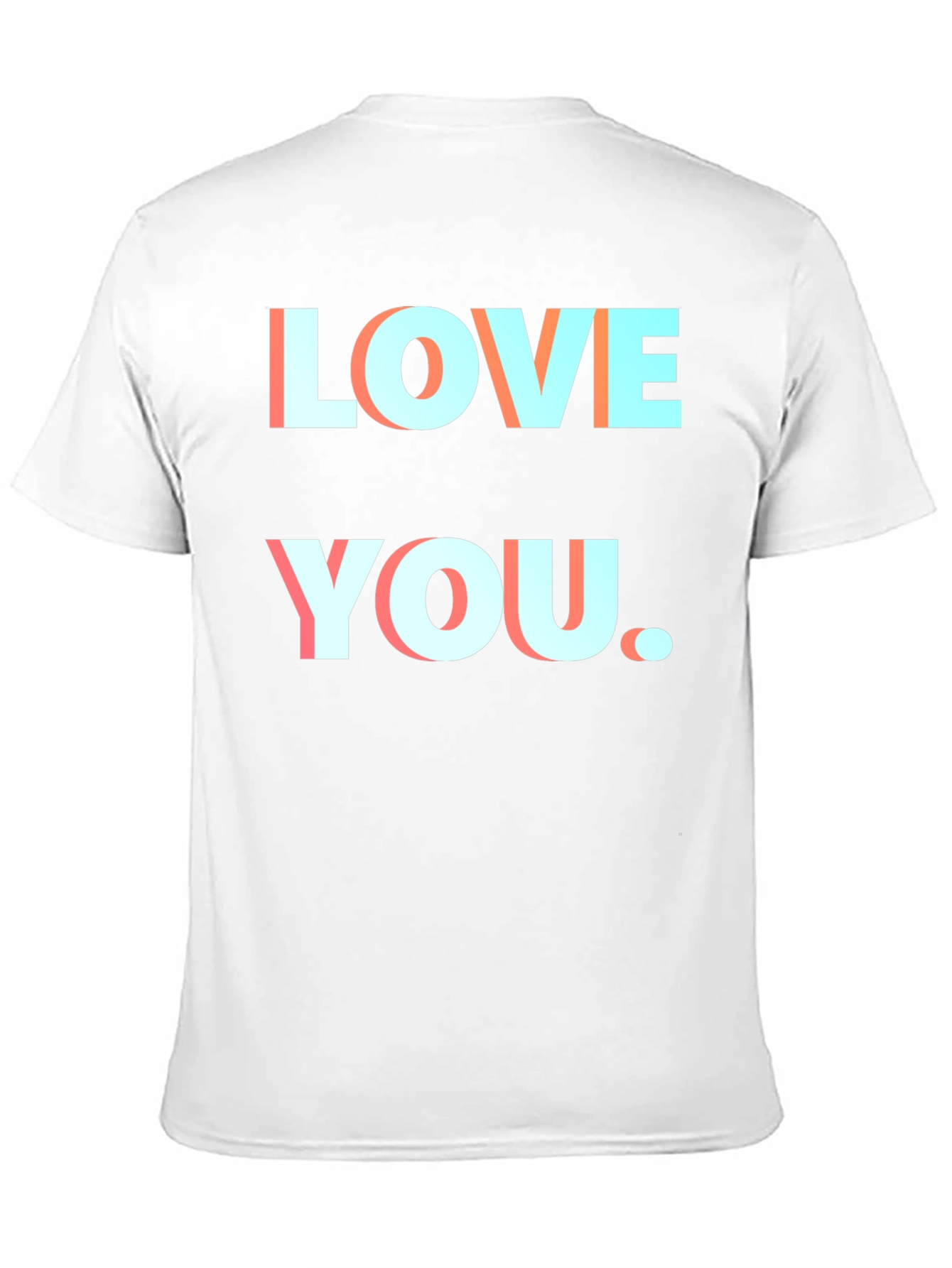 Love You Black T-Shirt Graphic Print