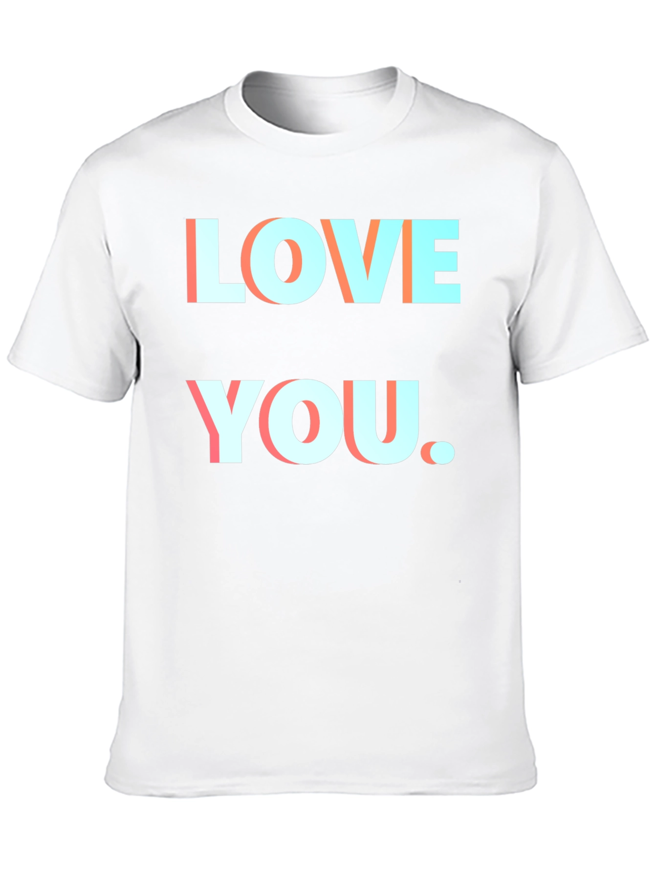 Love You Black T-Shirt Graphic Print