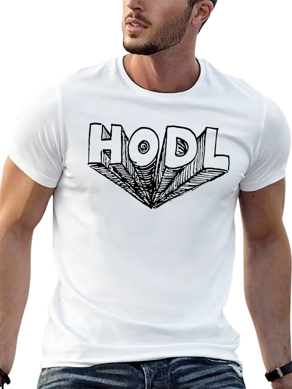 HODL Crypto T-Shirt - Black Graphic Tee