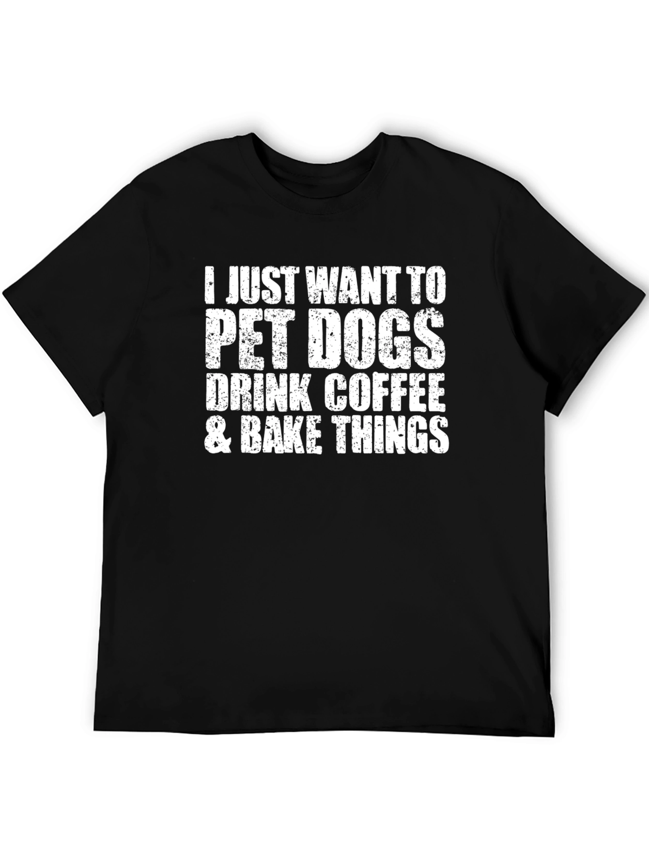 Pet Dogs Coffee & Baking Black Graphic Tee