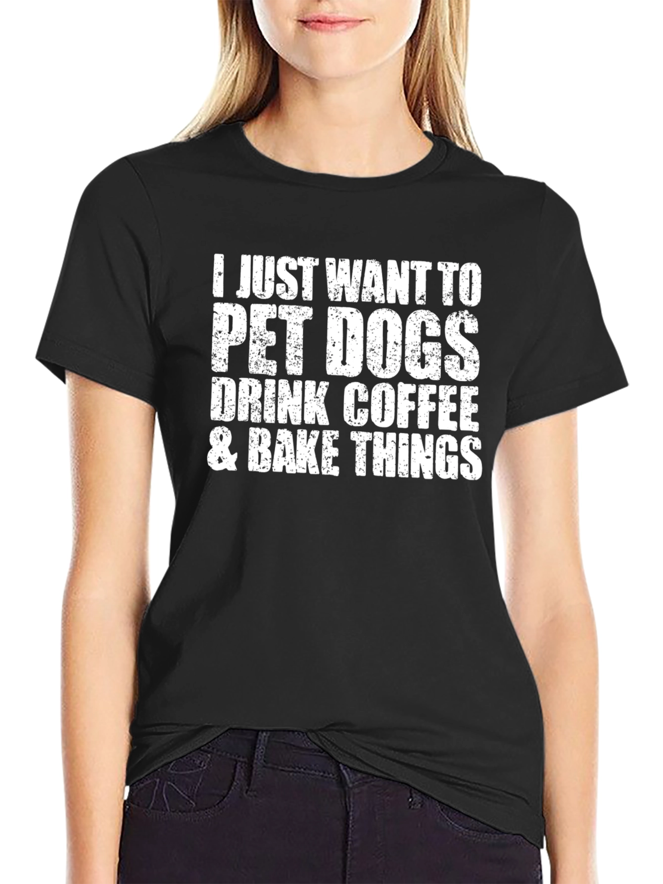 Pet Dogs Coffee & Baking Black Graphic Tee